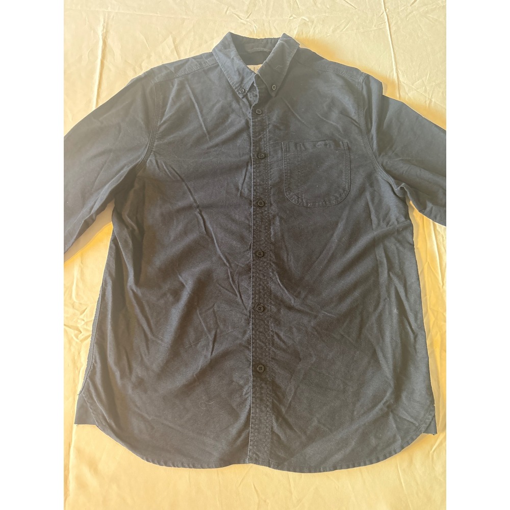 C.O.N.S.T.R.U.C.T. Button Down Shirt Youth  pit‎ to pit 20 Inches Navy  long